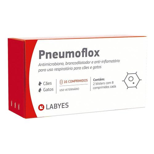 Antibiótico Labyes Pneumoflox para Cães e Gatos - 16 Cápsulas