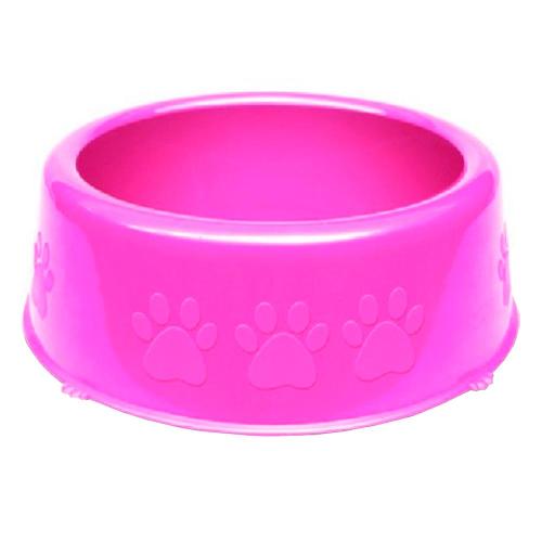 Comedouro Perolizado Luxo Rosa - Tam. P