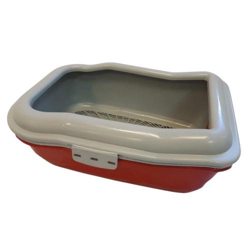 Bandeja Sanitária Durapets Furbox Vermelha para Gatos - Tam. Único