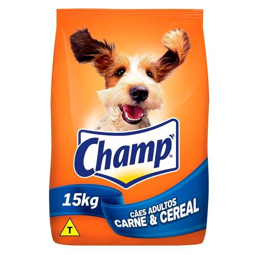 Ração Champ Carne e Cereais para Cães Adultos - 15 Kg