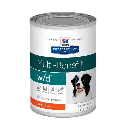 Ração Úmida Hill's Prescription Diet Lata w/d Controle Peso e Glicêmico para Cães Adultos - 370 g