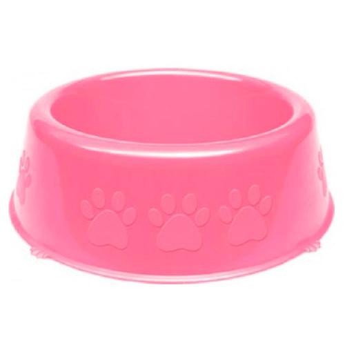 Comedouro Perolizado Luxo Rosa Raças Pequenas - 600 mL