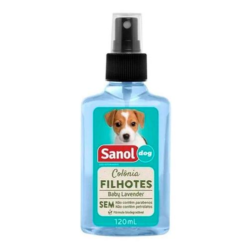 Colônia Sanol Dog Filhotes para Cães e Gatos - 120ml