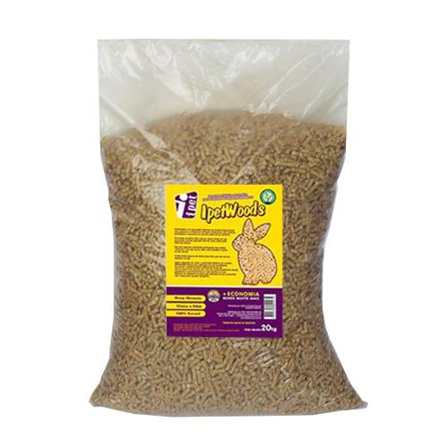 Granulado Ipet de Madeira para Roedores - 20 Kg