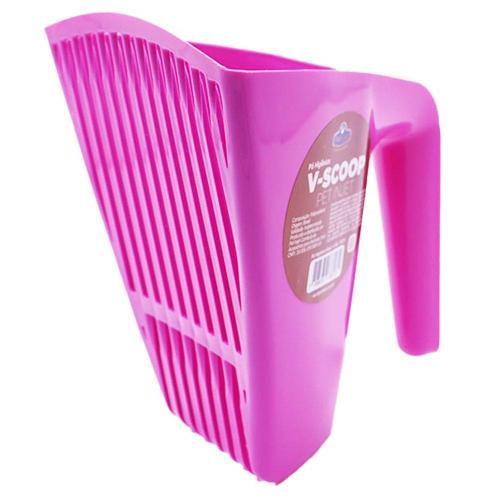 Pá Higiênica Pet Injet V Scoop Furba Rosa - Tam. Único