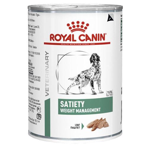 Ração Royal Canin Lata Canine Veterinary Diet Satiety Support Wet para Cães Adultos Obesos - 410 g