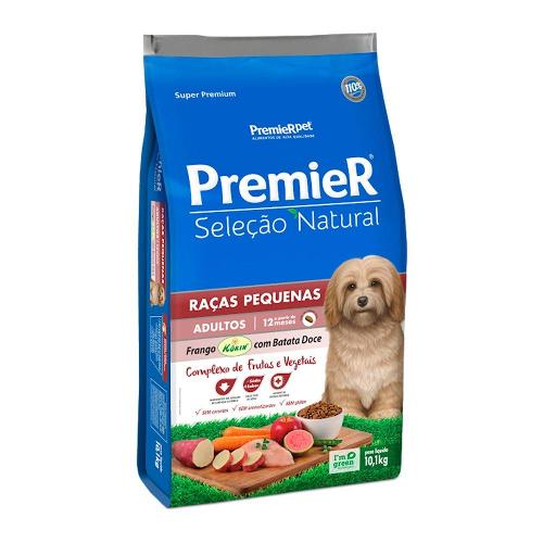 Ração Premier Pet Seleção Natural Cães Adultos Raças Pequenas Frango Korin com Batata Doce - 10,1 Kg