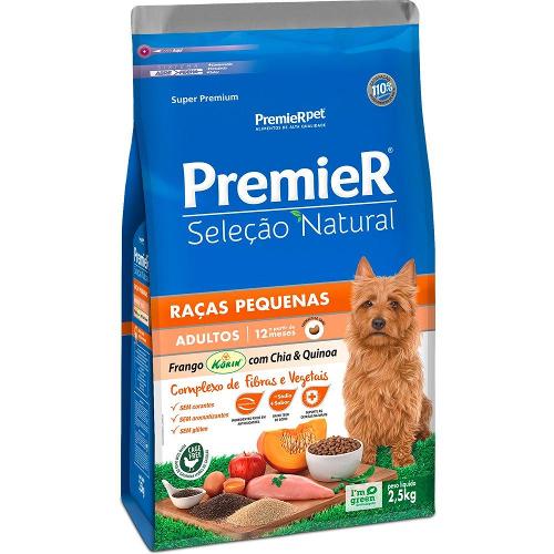 Ração Premier Pet Seleção Natural Frango Korin com Chia & Quinoa Cães Adultos Raças Pequenas