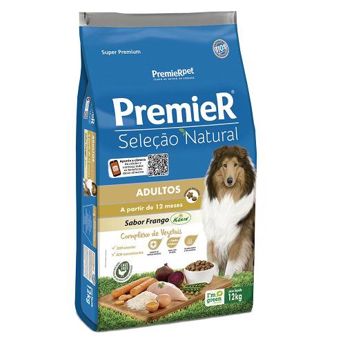 Ração Premier Seleção Natural para Cães Adultos - 12 Kg