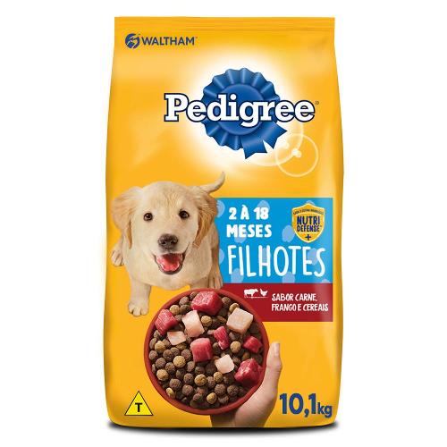Ração Pedigree Carne Frango e Cereais Cães Filhotes - 10,1 Kg