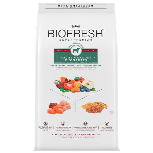 Ração Seca  Mix de Carne, Frutas, Legumes e Ervas Frescas Cães Sênior de Raças Grandes e Gigantes