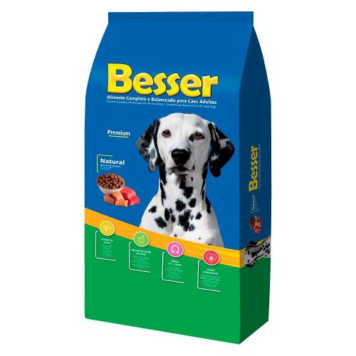 Ração Seca Besser Natural Premium para Cães Adultos - 7 Kg