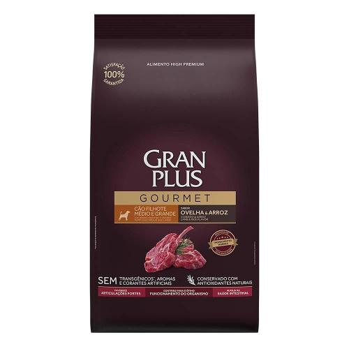Ração Seca GranPlus Gourmet Ovelha & Arroz para Cães Filhotes Raças Médias e Grandes - 3 Kg
