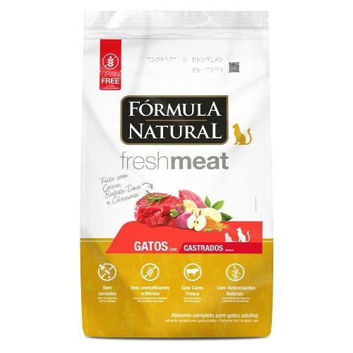 Ração Fórmula Natural Fresh Meat Carne Gatos Castrados- 7 Kg