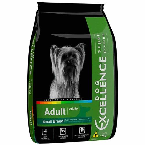Ração Seca Dog Excellence Super Premium Frango e Arroz Cães Adultos Raças Pequenas - 1 Kg