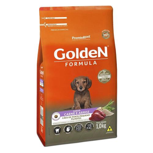 Ração Seca PremieR Pet Golden Formula Carne e Arroz para Cães Filhotes de Raças Pequenas - 1 Kg
