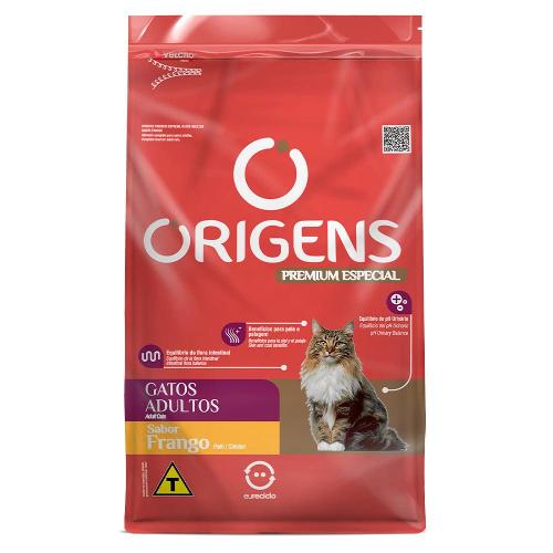 Ração Seca Origens Premium Especial Frango para Gatos Adultos - 1 Kg