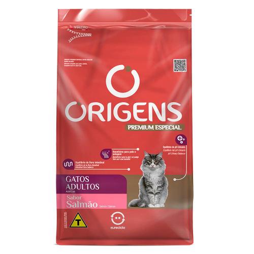 Ração Seca Origens Premium Especial Salmão para Gatos Adultos - 3 Kg