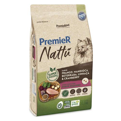 Ração Seca PremieR Pet Nattú Mandioca para Cães Adultos de Pequeno Porte - 10,1 Kg