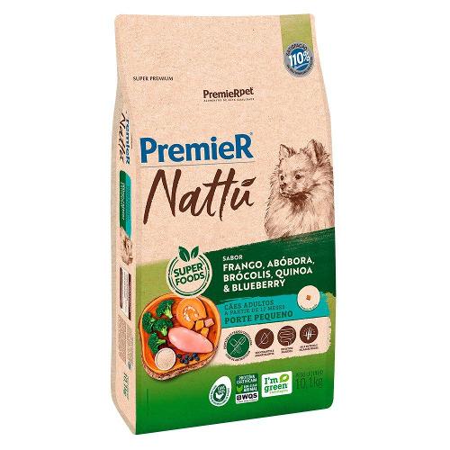 Ração Seca PremieR Pet Nattú Abóbora para Cães Adultos de Pequeno Porte - 10,1 Kg