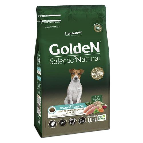 Ração Golden Seleção Natural Cães Adultos Mini Bits - 1 Kg
