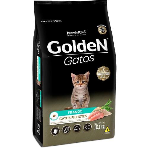Ração Seca PremieR Pet Golden Gatos Filhotes Frango - 10 Kg