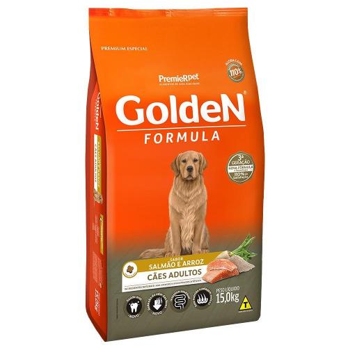 Ração Golden Formula Cães Adultos Salmão e Arroz - 15 Kg