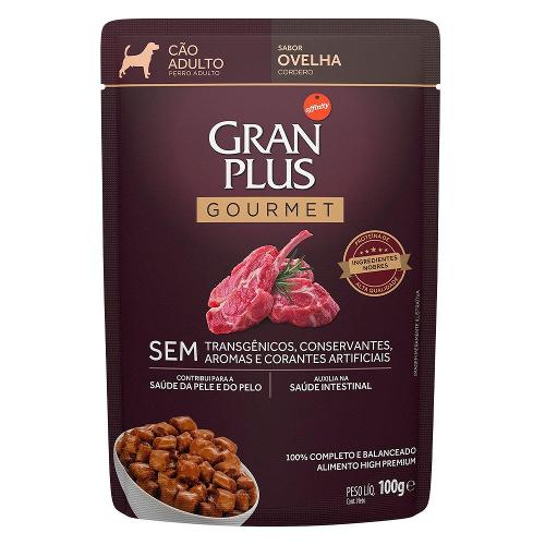 Ração Úmida GranPlus Gourmet Sachê Ovelha para Cães Adultos - 100 g