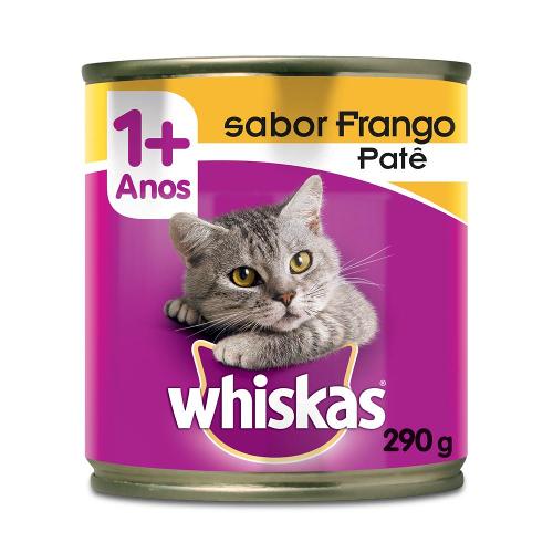 Ração Whiskas Lata Patê de Frango - 290 g