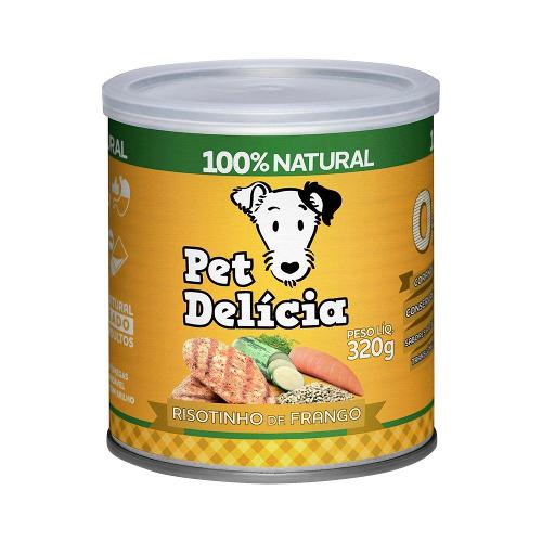 Ração Úmida Pet Delícia Natural Risotinho de Frango Fácil Digestão - 320 g