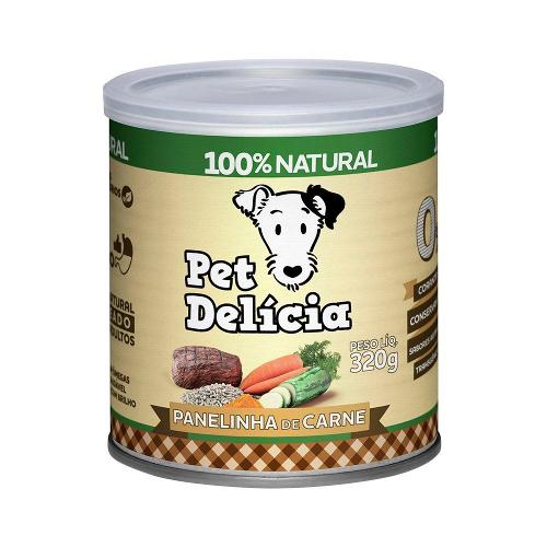 Ração Úmida Pet Delícia Natural Panelinha de Carne - 320 g
