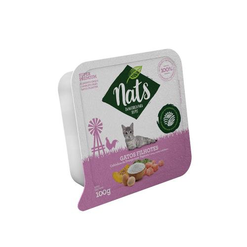 Ração Úmida Nats Cubinhos de Frango com Tapioca para Gatos Filhotes - 100 g