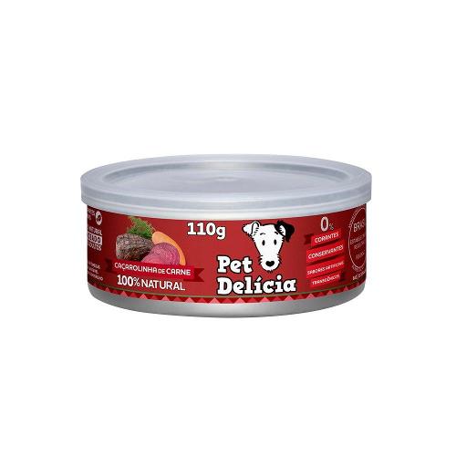 Ração Úmida Pet Delícia Natural Caçarolinha de Carne - 110 g