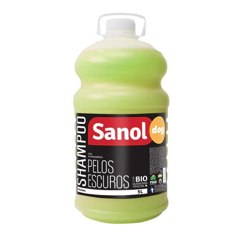 Shampoo Sanol Dog Pelos Escuros para Cães e Gatos - 5 Litros