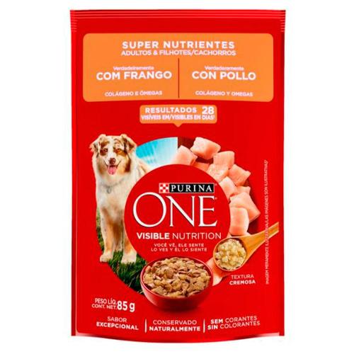 Ração Úmida Nestlé Purina One Frango para Cães Adultos e Filhotes - 85 g