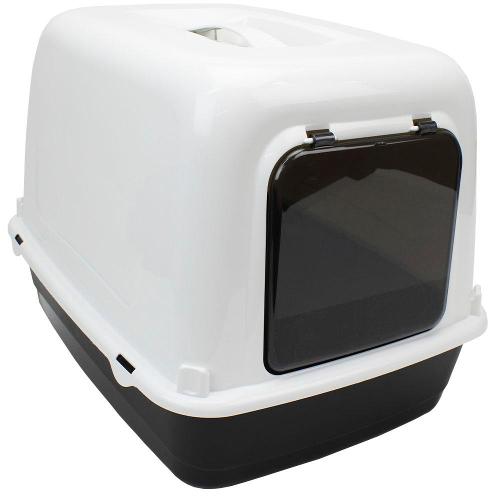 Sanitário Ferplast Clear Cat 10 Preto para Gatos - Preto