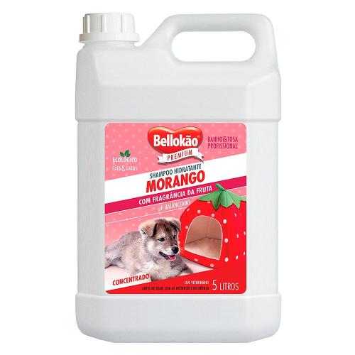 Shampoo Hidratante Bellokão Morango Premium - 5 Litros
