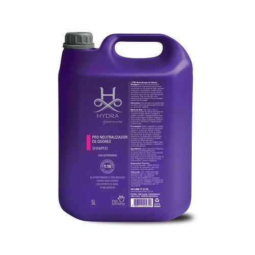 Shampoo Pet Society Hydra Groomers PRO Neutralizador de Odores para Cães e Gatos - 5 Litros