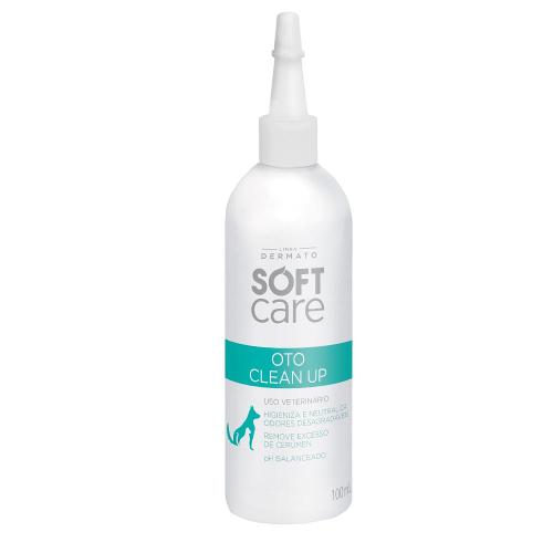 Solução Pet Society Soft Care Limpeza Auricular Oto Clean Up - 100 mL