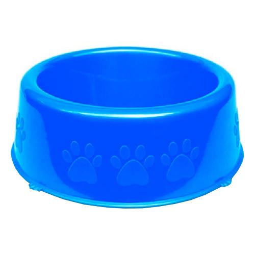 Comedouro Perolizado Luxo Azul - Tam. M