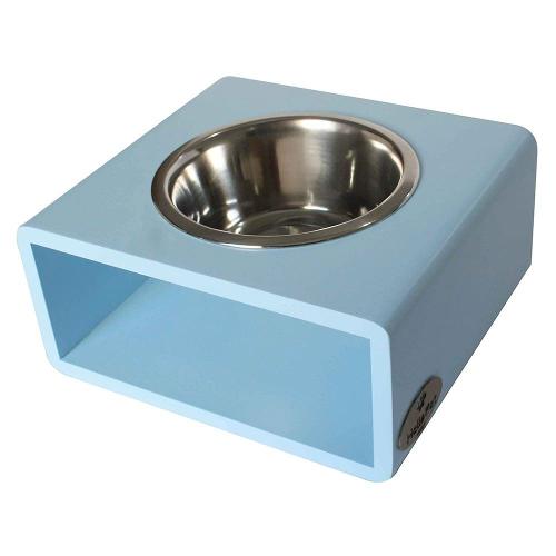 Comedouro Individual Modern Azul Bebê para Cães e Gatos - Tam. G