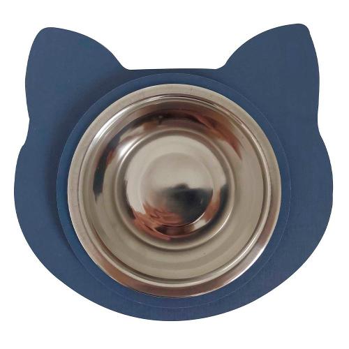 Comedouro Gato Azul para Gatos - Tam. Único