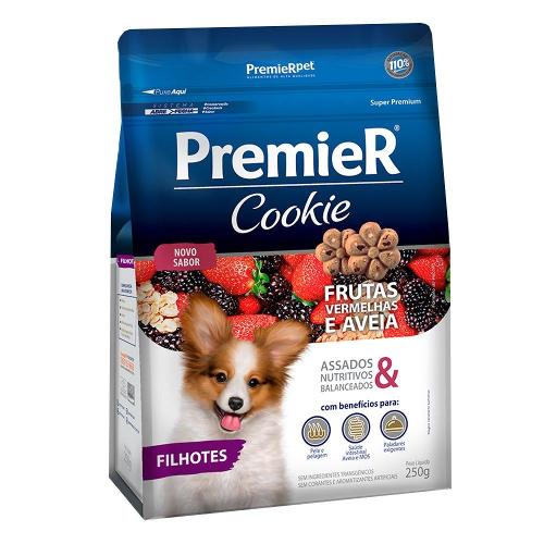 Biscoito PremieR Cookie para Cães Filhotes Sabor Frutas Vermelhas - 250g