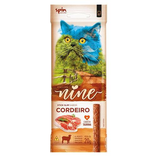Bifinho Spin Pet Nine Stick Sabor Cordeiro para Gatos - 20 g