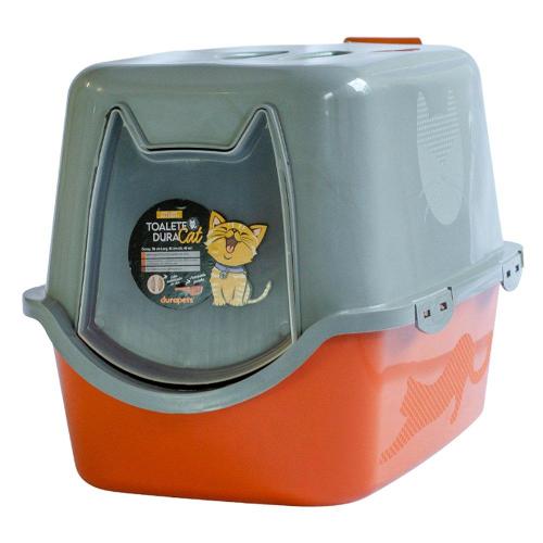 Banheiro Sanitário Durapets Toalete Laranja para Gatos - Tam. Único