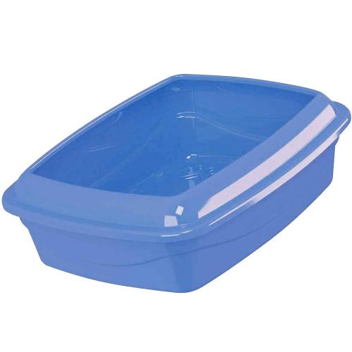 Bandeja Higiênica Alta com Borda Pet Injet Cat Plus Azul - Tam. G