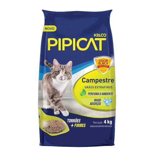 Areia Sanitária Perfumada Campestre Pipicat - 4kg
