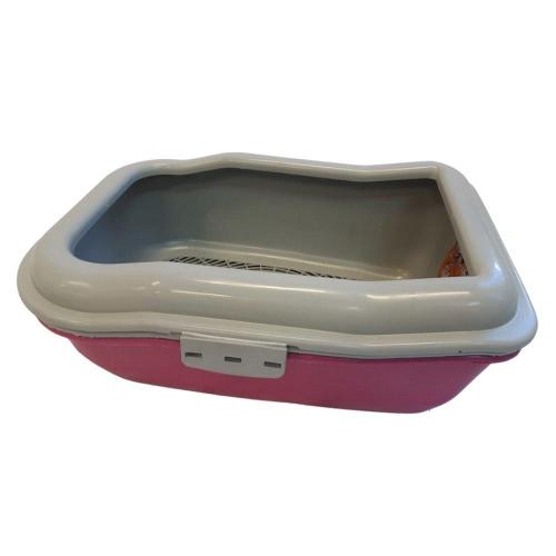 Bandeja Sanitária Durapets Furbox Rosa para Gatos - Tam. Único