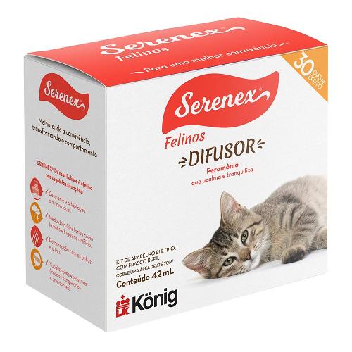 Difusor König Serenex Felinos para Gatos - 42 mL