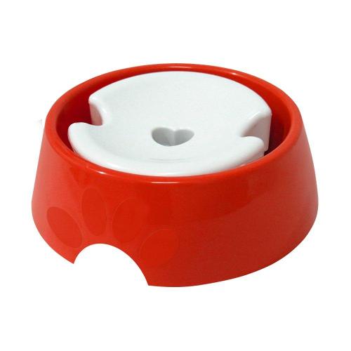 Bebedouro Furacão Pet Plástico Pop Vermelho Pelos Longos - 1 L